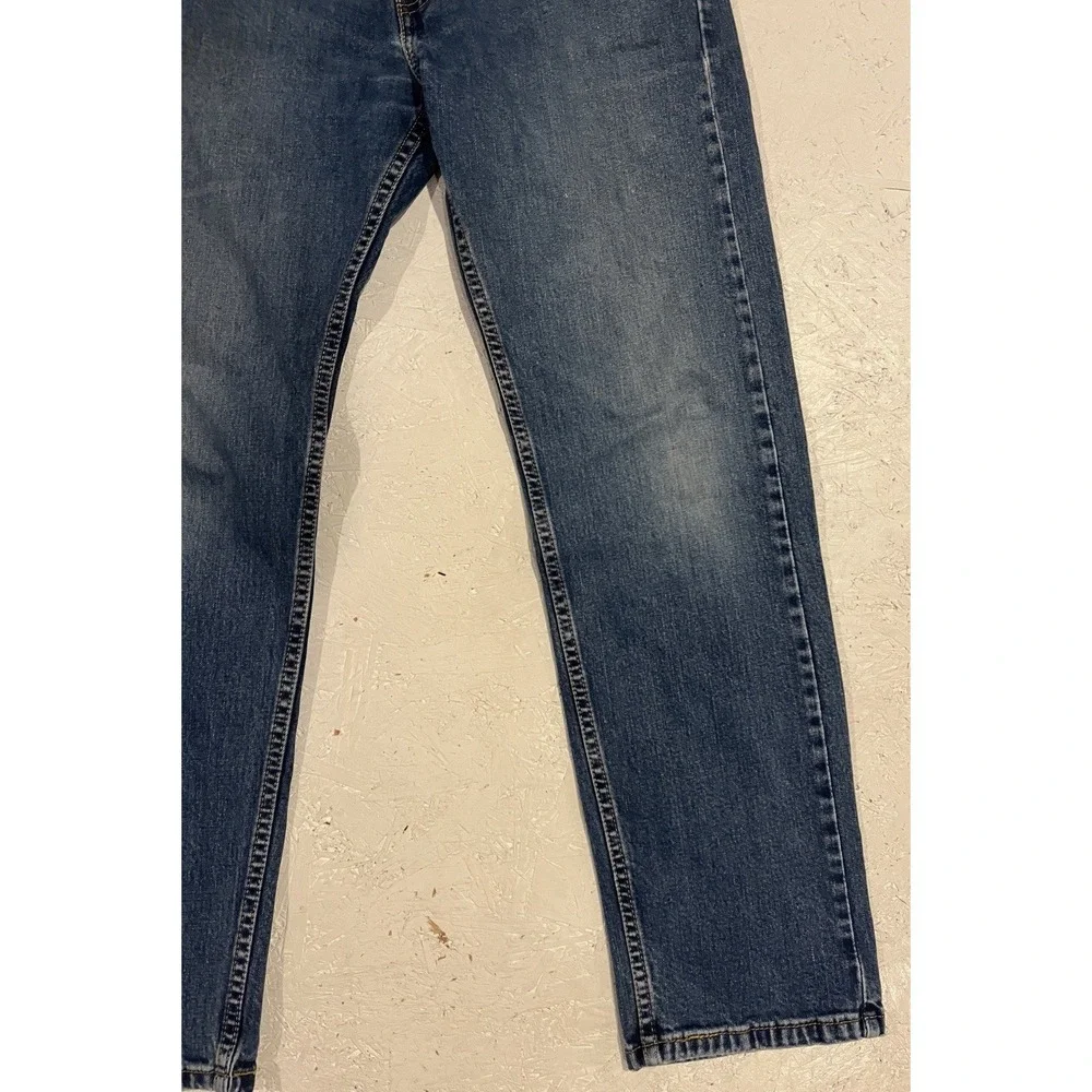 Levi's 505 Jeans Mens 36x32 Regular Fit Straight Leg Light Wash Blue‎ Denim